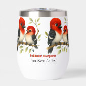 熱い赤毛頭のキツツキ (正面)