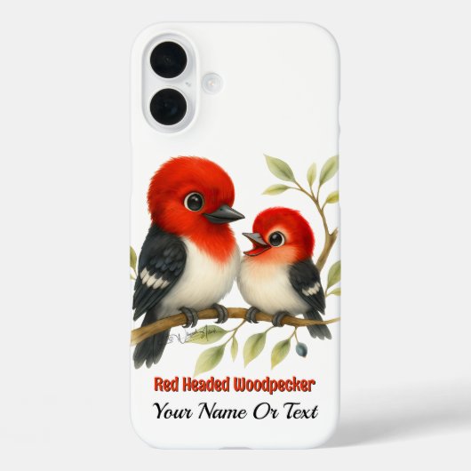 熱い赤毛頭のキツツキ Case-Mate iPhoneケース (裏面)