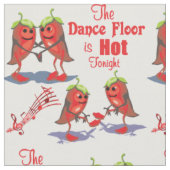 熱い踊りのチリペッパーのダンス・フロア今夜 ファブリック (クローズアップ)