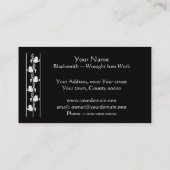 熱い鉄を槌で打っている鍛治屋 名刺 (裏面)