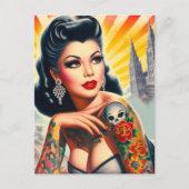 熱い隠れた女性 ポストカード (正面)