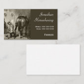 熱い靴に合っている蹄鉄工 名刺 (正面/裏面)