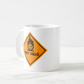 熱い頭部 コーヒーマグカップ (正面左)