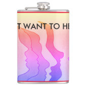 熱い頭、私はそれをフラスコを聞きたくない フラスク (正面)