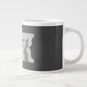 熱い頭、私はそれを聞きたくない!!!ジャイアントコフ ジャンボコーヒーマグカップ (右)