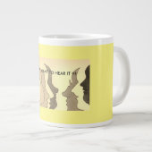 熱い頭、私はそれを聞きたくない!!! ジャンボコーヒーマグカップ (正面右)