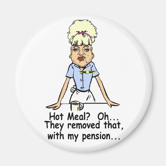 熱い食事 マグネット (正面)