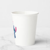 熱い飲み物すべてに喜びをもたらす漫画のカップ 紙コップ (左)