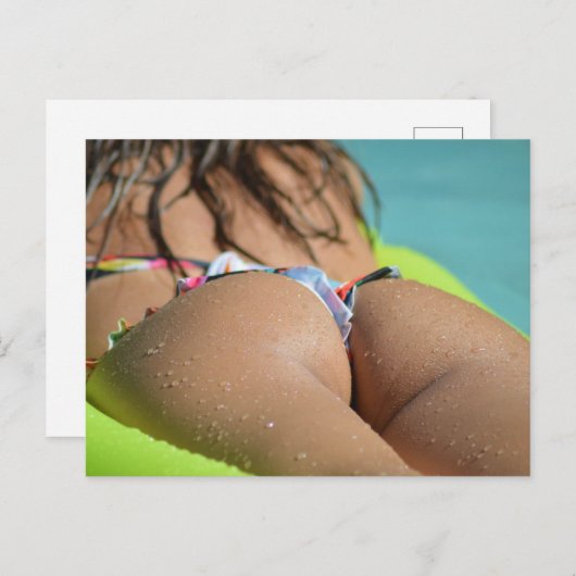 熱い!ビキニガール写真はがき ポストカード (正面/裏面)