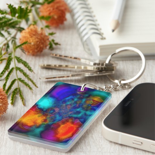 「熱い、熱い」両面アクリルキーチェーン キーホルダー (正面右)