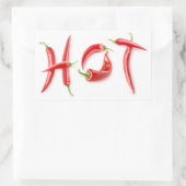 熱い！ 長方形シール (バッグ)