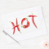 熱い！ 長方形シール (封筒)