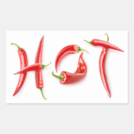 熱い！ 長方形シール