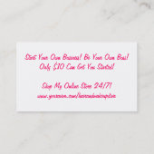 熱い!! AVONの名刺 名刺 (裏面)