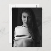 熱い!B&Wグラモールガールモデル写真はがき ポストカード (正面/裏面)