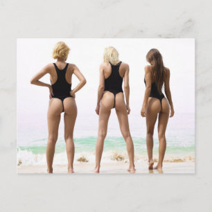 熱い!Girls of Summer Bikiniフォトポストカード ポストカード