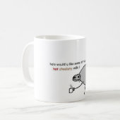 熱いchocletyミルク コーヒーマグカップ (正面左)