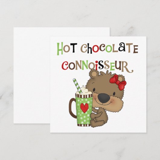 熱いChocolateConoisseurの女の子くま (正面/裏面)