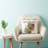 熱いChocolateConoisseurの女の子くま クッション (椅子)