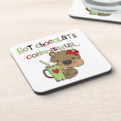 熱いChocolateConoisseurの女の子くま コースター (左側)