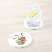 熱いChocolateConoisseurの女の子くま コースター (側面)