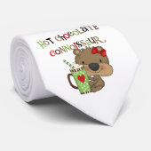 熱いChocolateConoisseurの女の子くま ネクタイ (ロール)