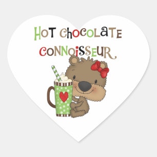 熱いChocolateConoisseurの女の子くま ハートシール