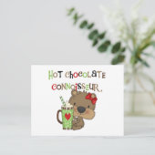 熱いChocolateConoisseurの女の子くま ポストカード (スタンド正面)
