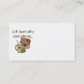 熱いChocolateConoisseurの女の子くま 名刺 (裏面)