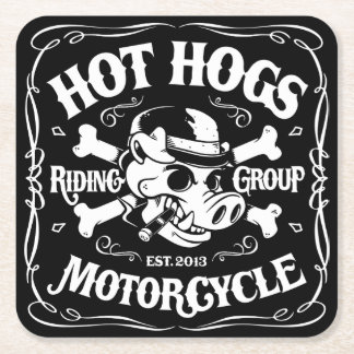 熱いHogs™のクラシックのコースター スクエアペーパーコースター