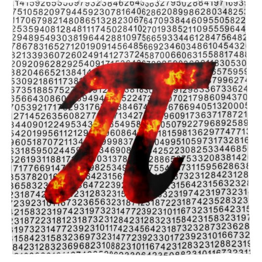 熱いPi シャワーカーテン (正面)