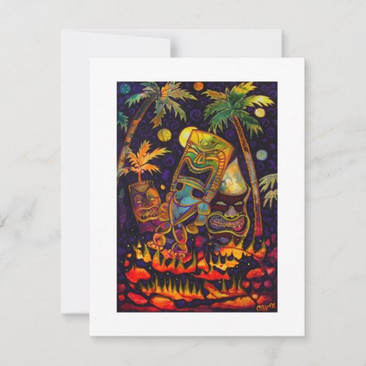 熱いTikiの溶岩の招待状 招待状 (正面)