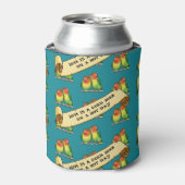 熱おもしろいい日に恋は冷たいビール 缶クーラー (缶正面)