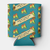 熱おもしろいい日に恋は冷たいビール 缶クーラー (正面)