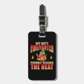 熱おもしろいを求めるチリ好きの消防士 ラゲッジタグ (正面縦)