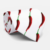 熱おもしろいストライプの調理師唐辛子 ネクタイ (ロール)