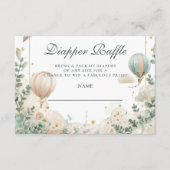 熱お洒落気球おむつラッフル エンクロージャーカード (正面)