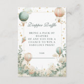 熱お洒落気球おむつラッフル エンクロージャーカード (正面)