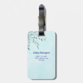 熱お洒落気球に乗るバニーカスタム ラゲッジタグ (裏面縦)