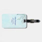 熱お洒落気球に乗るバニーカスタム ラゲッジタグ (裏面横)