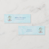 熱お洒落気球に乗るバニー スキニー名刺 (正面/裏面)