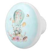 熱お洒落気球に乗るバニー セラミックノブ (右)