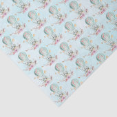 熱お洒落気球に乗るバニー 薄葉紙 (詳細)