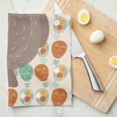 熱お洒落気球 キッチンタオル (四つ折り)