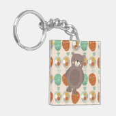 熱お洒落気球 キーホルダー (正面左)