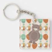 熱お洒落気球 キーホルダー (正面)