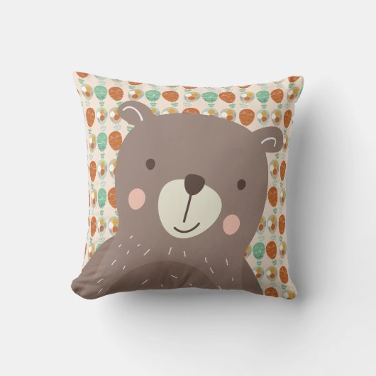 熱お洒落気球 クッション (正面)