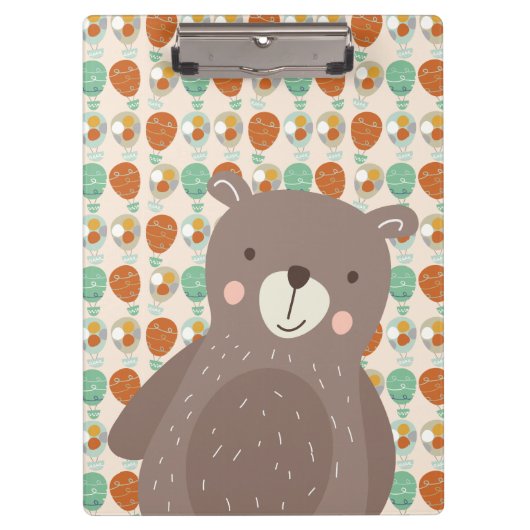 熱お洒落気球 クリップボード (正面)