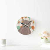 熱お洒落気球 ラウンド壁時計 (ホーム)