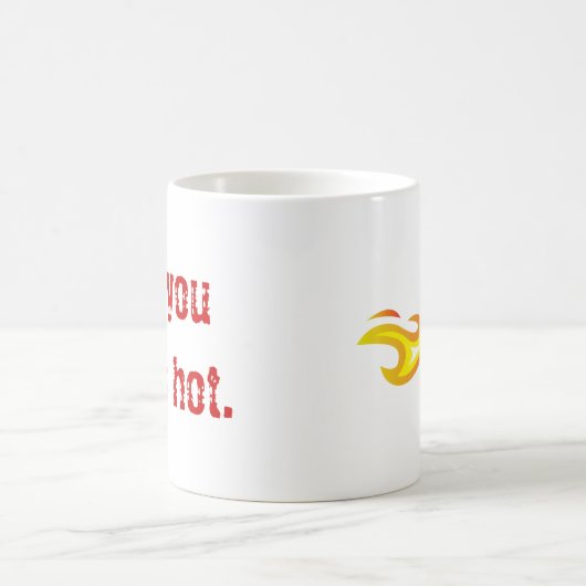 熱かったと言った悪魔の頭 モーフィングマグカップ (中央)